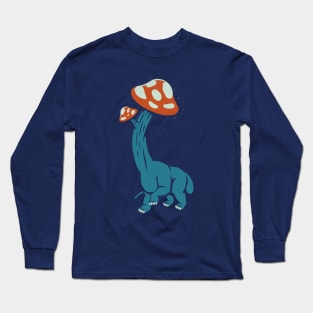 Mushroom Dinosaur Brachiosaurus by Tobe Fonseca Long Sleeve T-Shirt